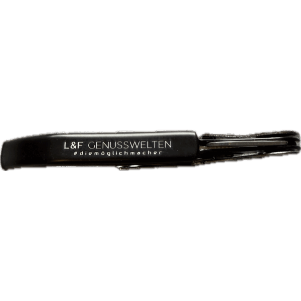 Kellnermesser "L&F GENUSSWELTEN" schwarz
